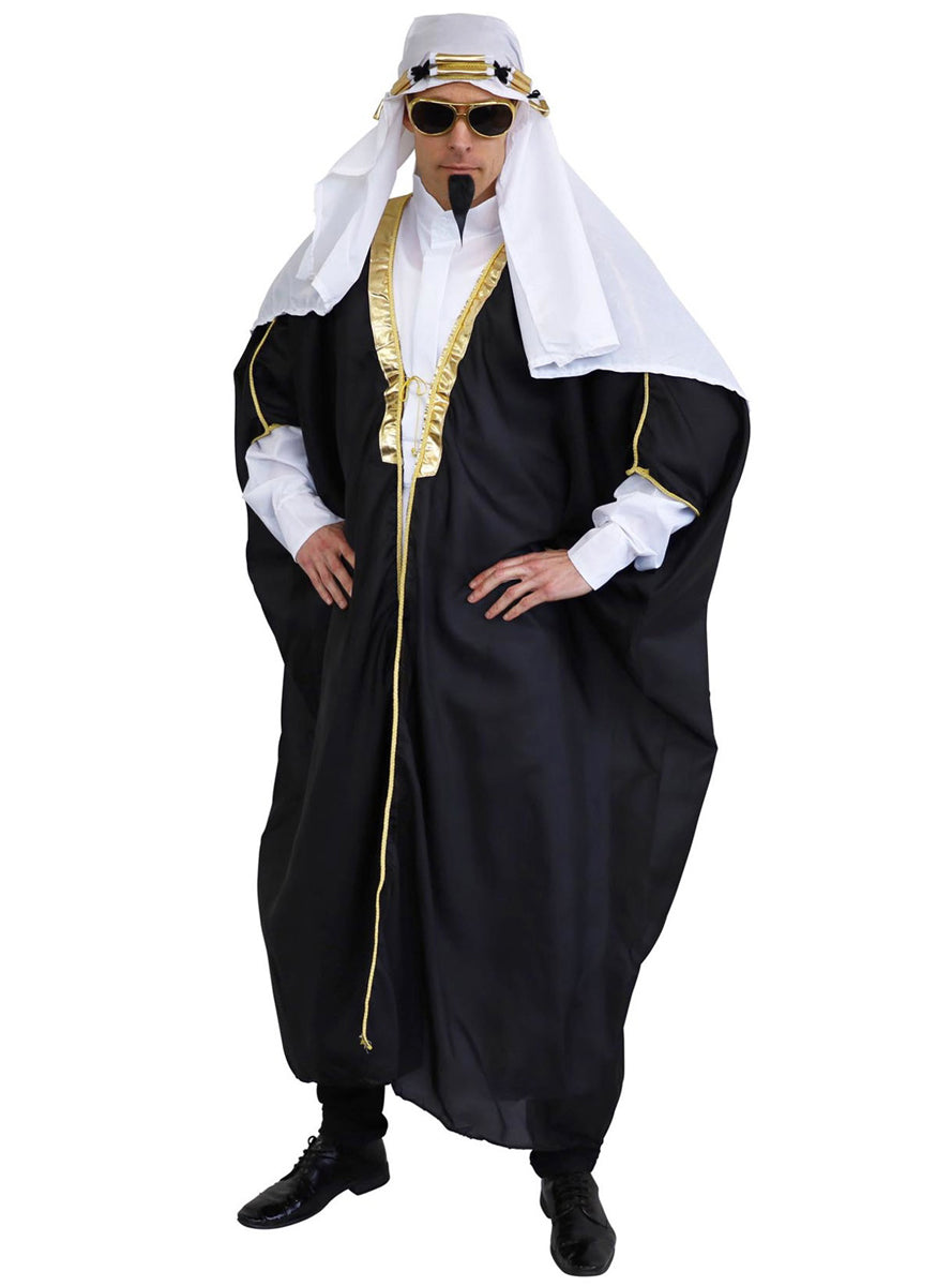 Arabian Sheikh Plus Size Mens Fancy Dress Costume - Main Image 