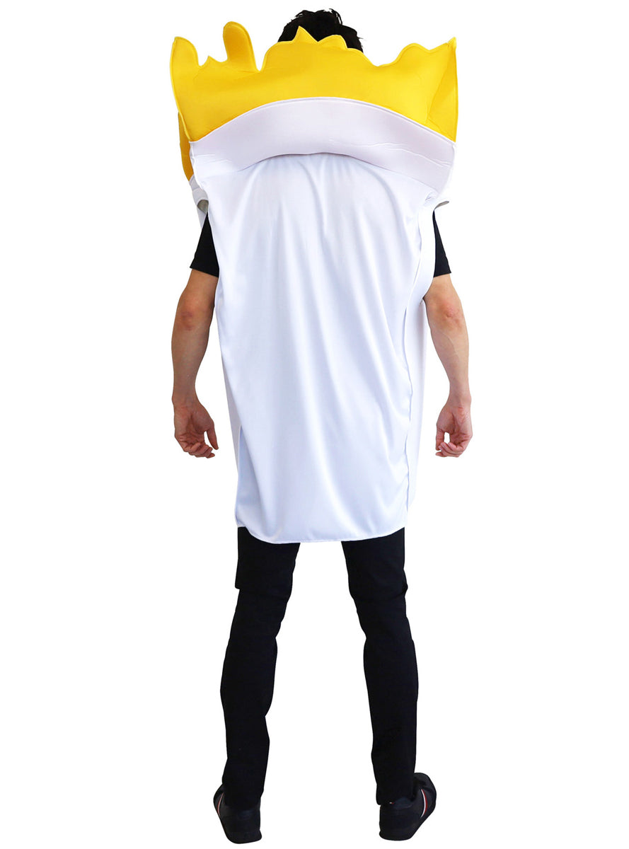 Aussie Hot Chips Novelty Adults Food Costume - Back Image