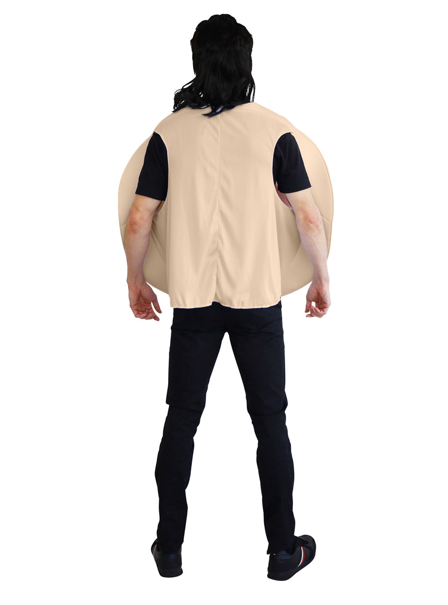 Aussie Meat Pie Novelty Adults Food Costume - Back Image