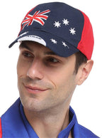 Image of Navy Blue Aussie Flag Print Cap