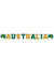 Australia Holographic Green and Gold Party Banner
