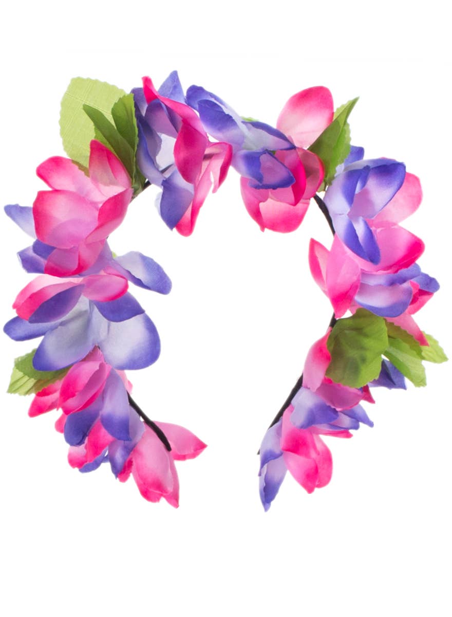 Pink and Purple Hawaiian Headband