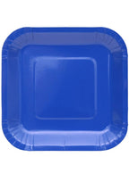Image of Azure Blue 20 Pack 18cm Square Paper Plates