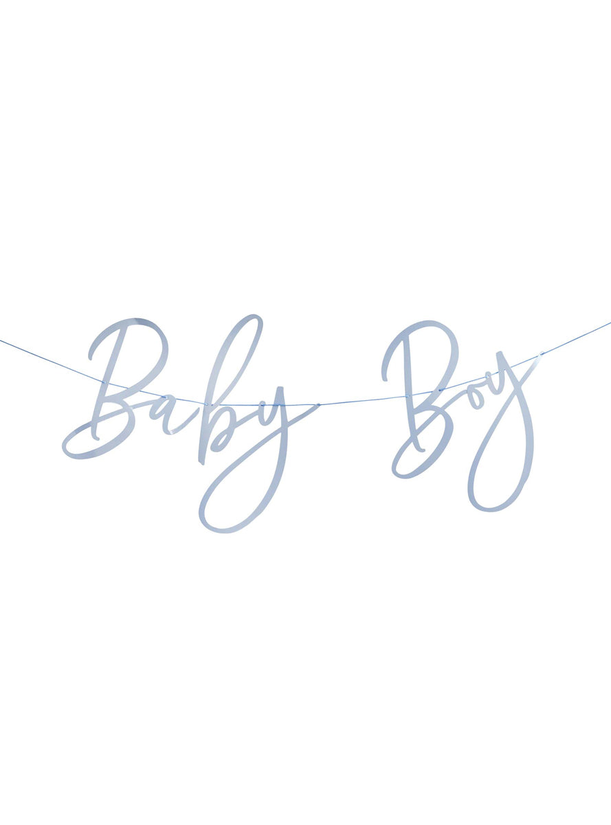 Baby Boy Blue 2m Long Baby Shower Banner — Main Image