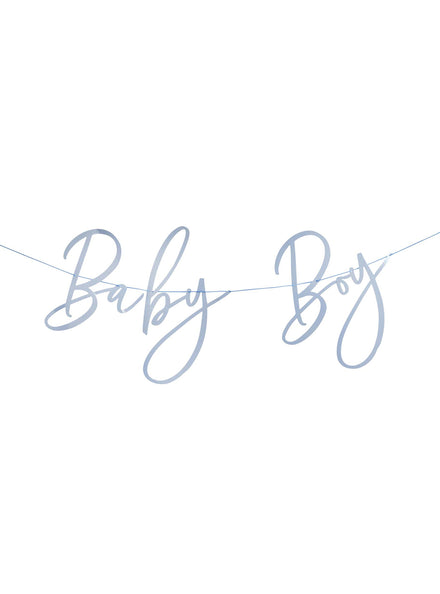 Baby Boy Blue 2m Long Baby Shower Banner — Main Image