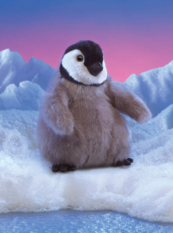 Baby Emperor Penguin Hand Puppet - Lifestyle Image