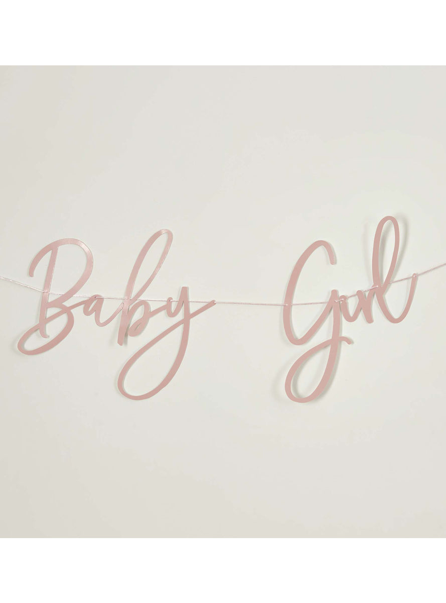 Baby Girl Pink 2m Long Baby Shower Banner — Lifestyle Image