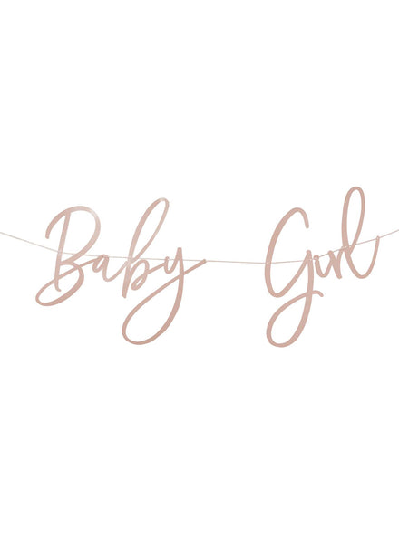 Baby Girl Pink 2m Long Baby Shower Banner — Main Image