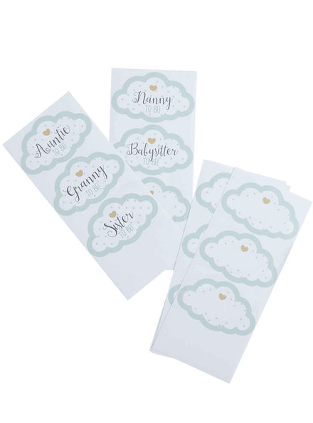 Baby Shower 18 Pack Guest Stickers - Main Image
