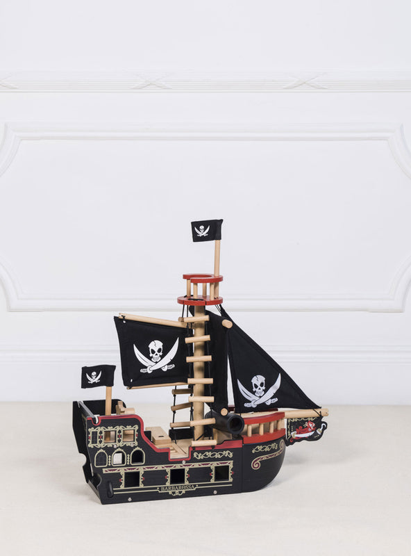 Barborossa Wooden Pirate Ship Toy Set