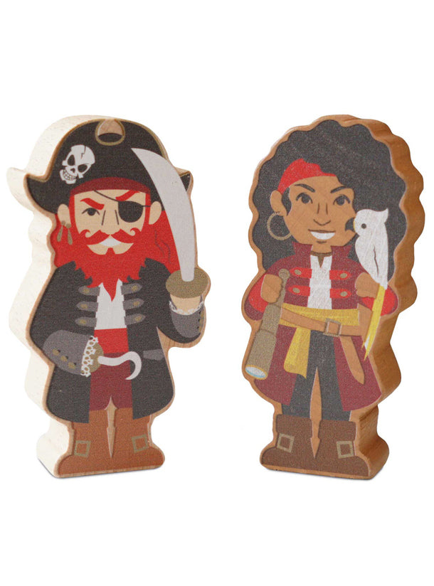Barborossa Wooden Pirate Ship Toy Set