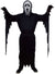 Mens Black Hooded Halloween Costume Robe - Front View