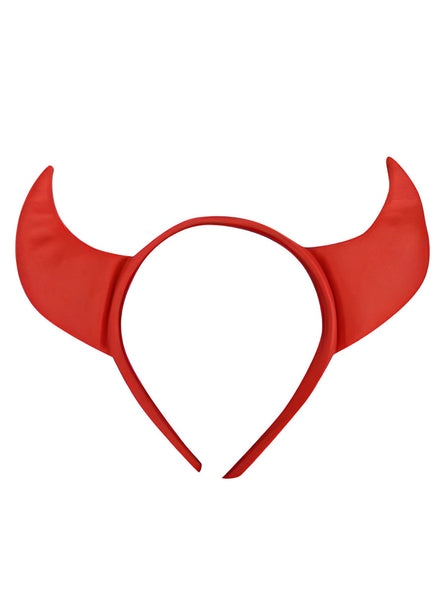 Basic Red Fabric Devil Horns Costume Accessory