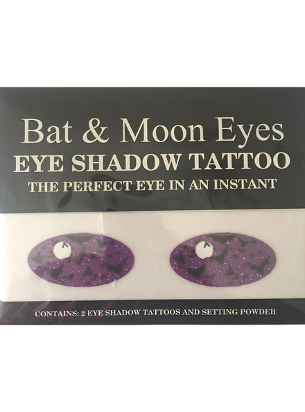 Bat And Moon Eyes Eyeshadow Tattoo Costume Makeup
