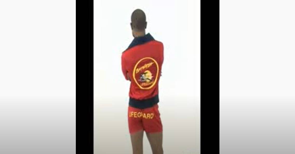 Baywatch Beach Men's Lifeguard Costume (M Baywatch Beach Men's Lifeguard Costume (M