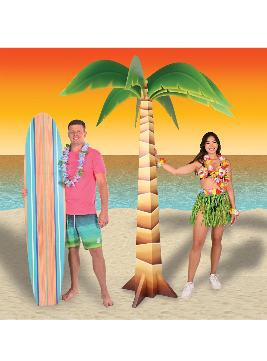 Beach Party 183cm 3D Surfboard Prop — Lifestyle Image
