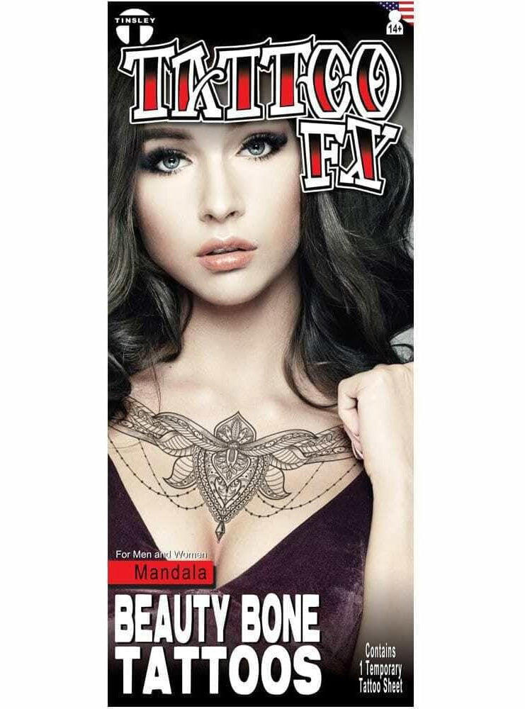 Beauty Bones Mandala Temporary Tattoo - Main Image