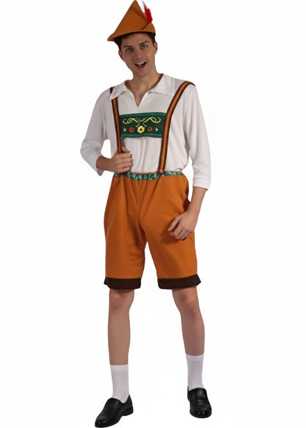 Mens Beer Man Oktoberfest Lederhosen Costume