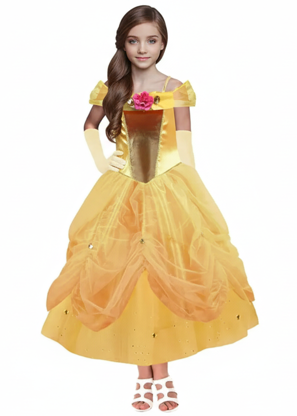 Belle Teen Girls Yellow Fairytale Princess Costume - Main Image