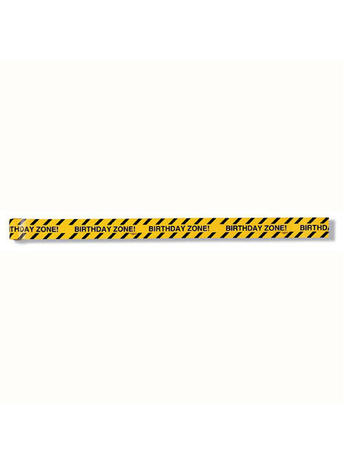 Big Dig 1370cm Yellow Birthday Zone Tape - Main Image