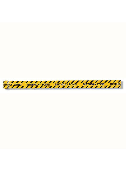 Big Dig 1370cm Yellow Birthday Zone Tape - Main Image