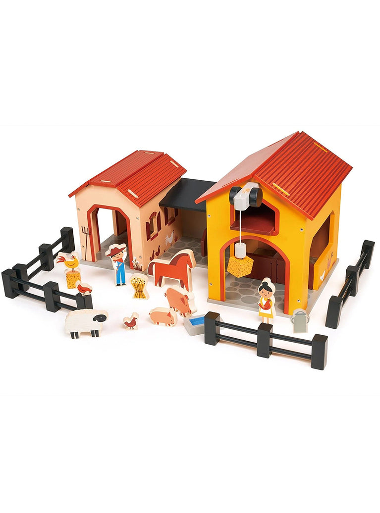 Billys Barnyard Childrens Wooden Toy Set - Main Image