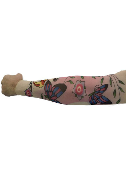 Bird and Rose Adults Single Costume Tattoo Sleeve - Main Image