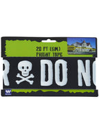 Image of Do Not Enter Black and White Halloween Decoration Tape - Main Image