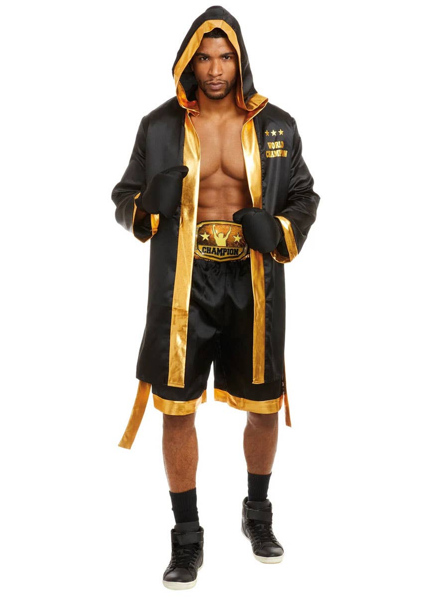 Plus Size Boxer Mens Costume Mens Champion Boxer Dress Up Costume