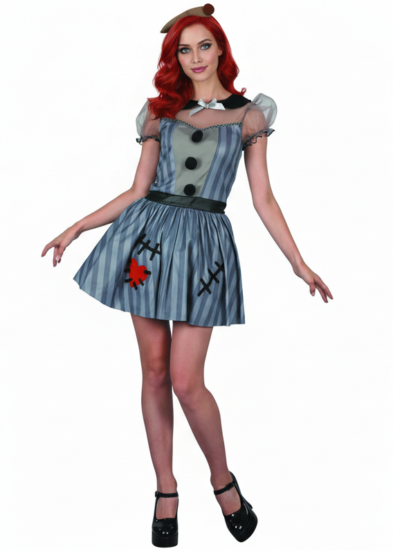 Voodoo Doll Women's Halloween Horror Costume - Main Photo