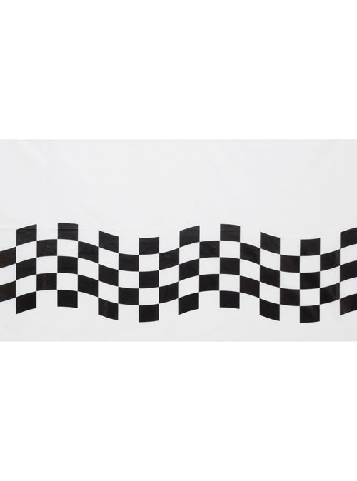 Black and White Check 259cm Paper Table Cover - Main Image
