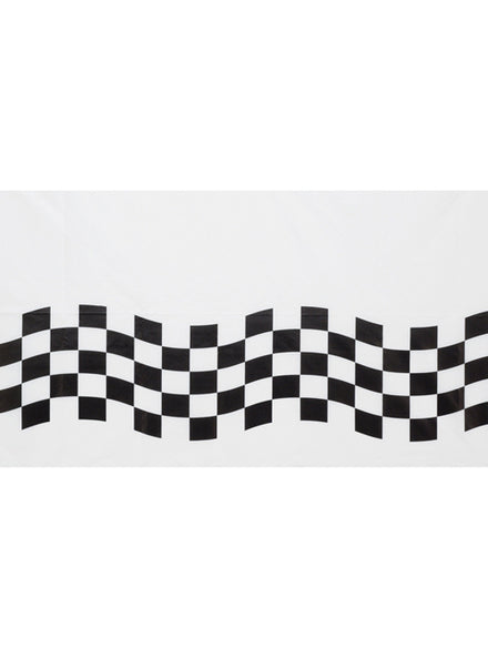 Black and White Check 259cm Paper Table Cover - Main Image