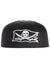 Image of Merciless Black and White Pirate Costume Cap - Front View