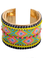 Decorative 1970's Boho Wrist Cuff Costume Bracelet