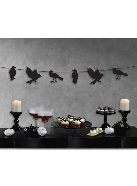 Halloween Black Crow Silhouette Bunting - Main Image