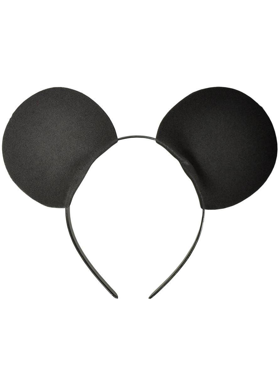 Image of Soft Black Foam Mouse Ears Costume Headband