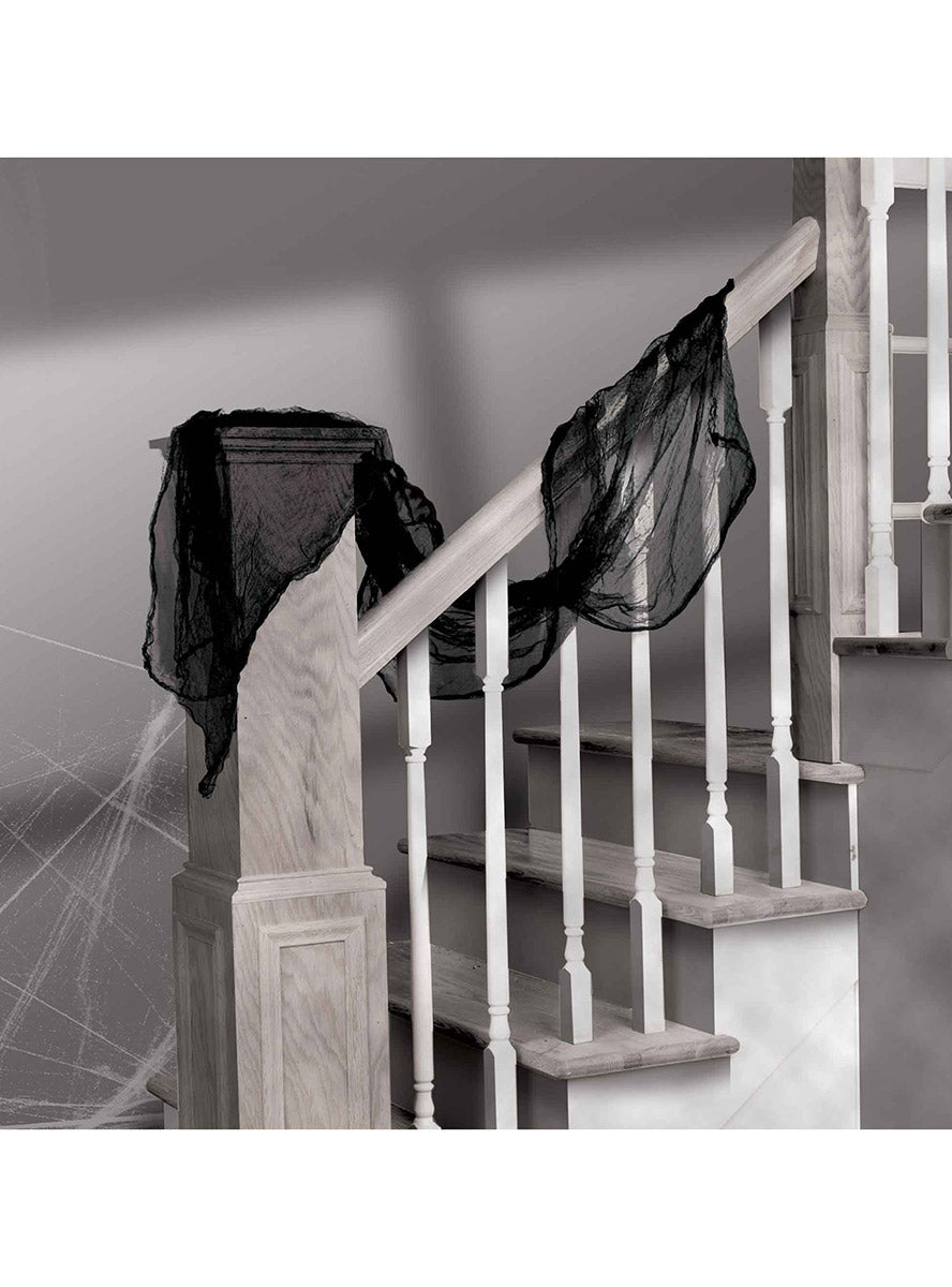 Halloween Tattered Black Gauze Decoration - Main Image