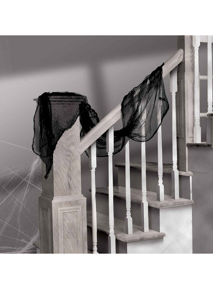 Halloween Tattered Black Gauze Decoration - Main Image