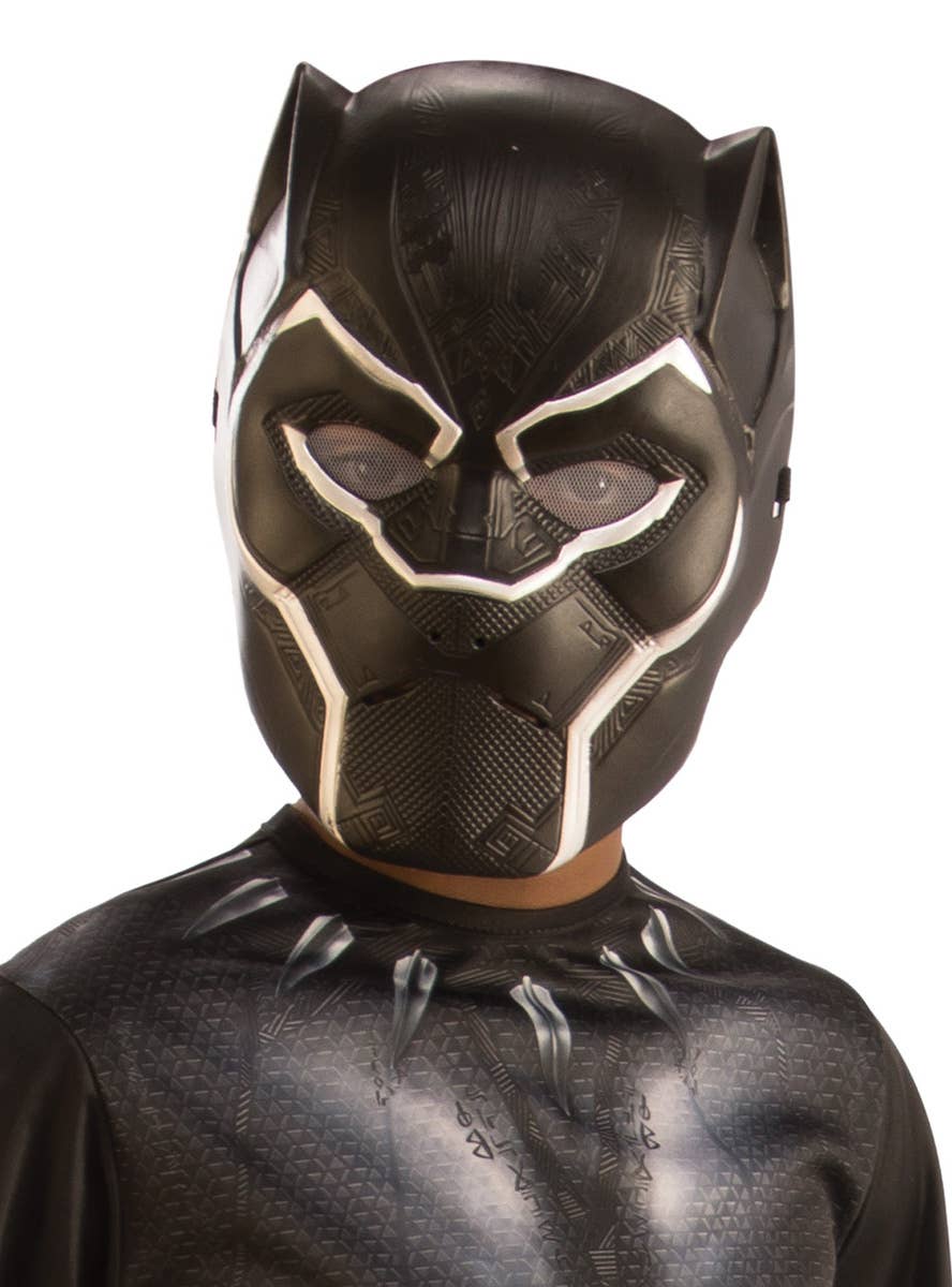 Image of Black Panther Boys Marvel Superhero Costume - Close Image 1