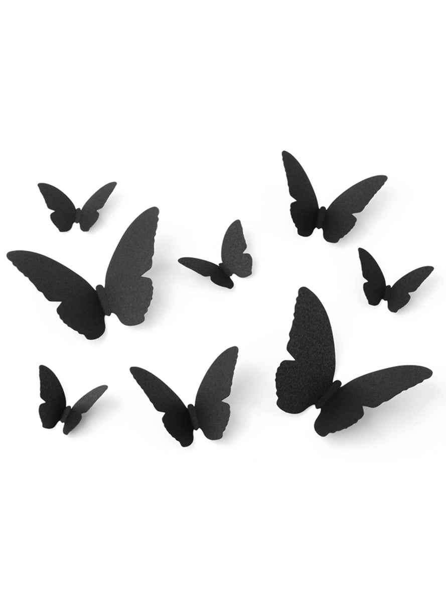 Black Paper Moths 30 Pack Assorted Party Decorations — Main Image