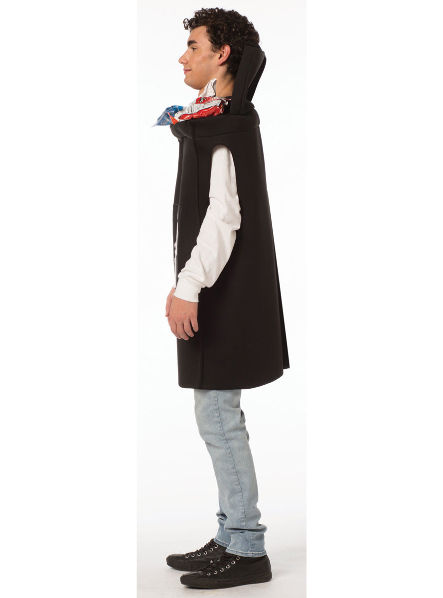 Black Rubbish Bin Novelty Adults Costume - Side Image