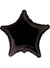 Image of Black Star Shaped 46cm Foil Party Balloon