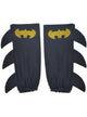 Image of Stretchy Black Wet Look Batgirl Girl's Costume Gauntlets - Main Image