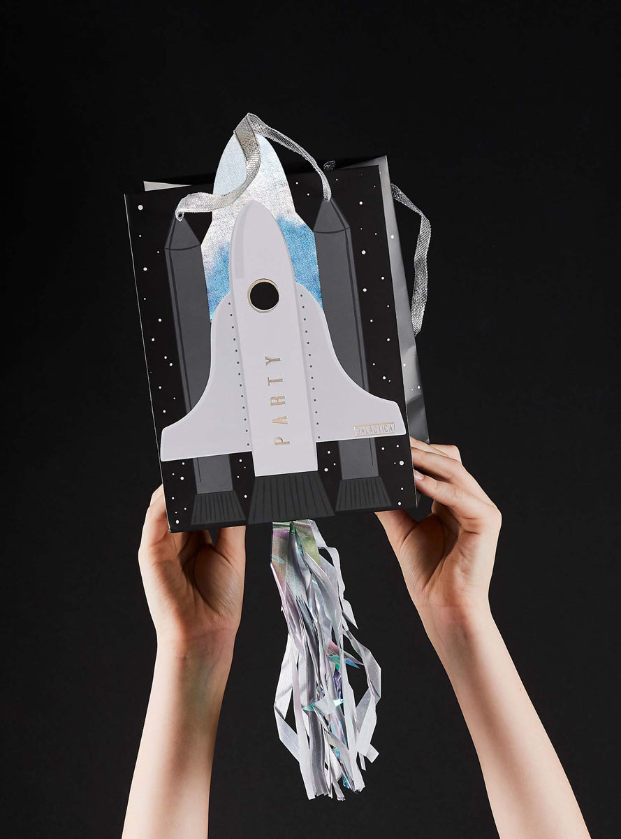 Blast Off 5 Pack 20cm Space Ship Party Bags — Lifestyle Image 2