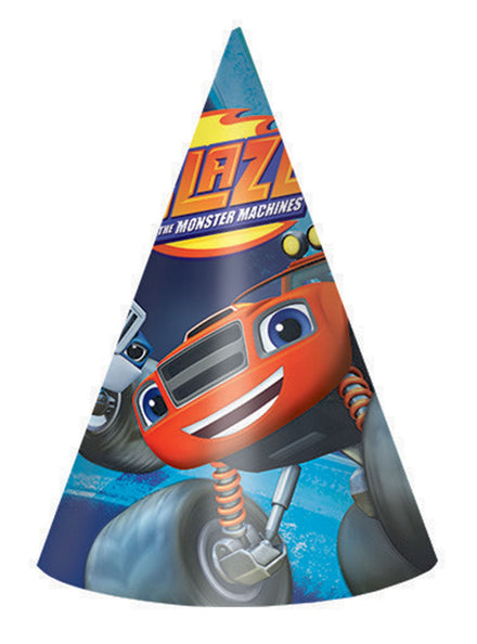 Blaze Party Hats 8 Pack - Main Image