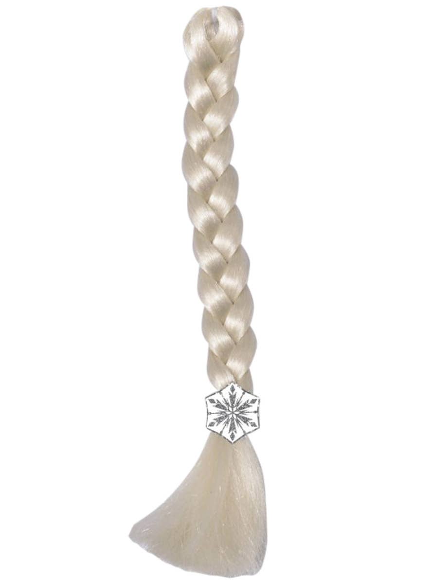Girls Blonde Queen Elsa Clip In Hair Braid