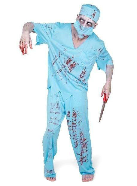 Zombie Surgeon Mens Halloween Costume - Main Image