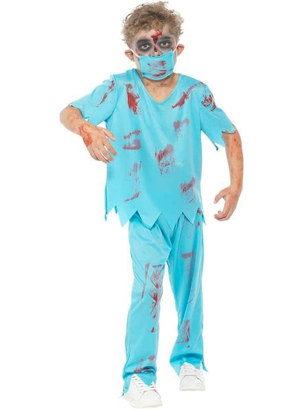 Zombie Surgeon Boys Halloween Costume - Main Image