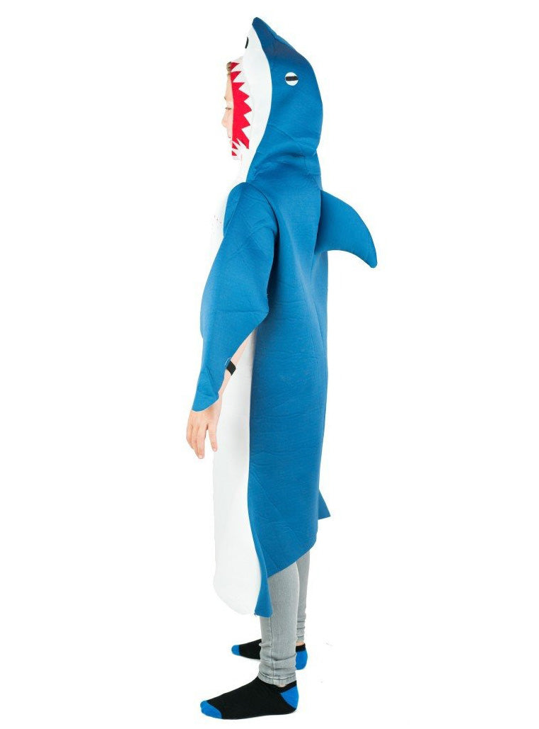 Bloody Blue Shark Kids Sea Creature Costume - Side Image