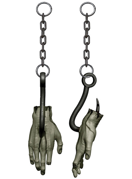 Hanging Hooked Severed Hand Halooween Decoration - Main Image